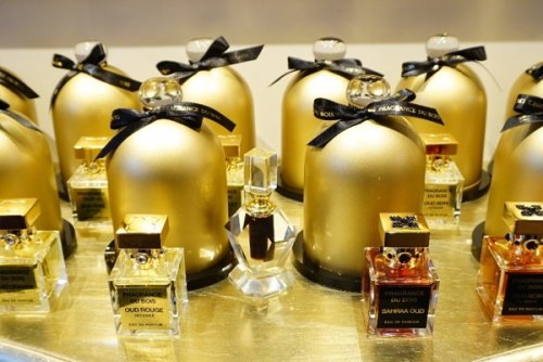 Fragrance Du Bois' signature cloches at Parfumerie Tresor, Hong...